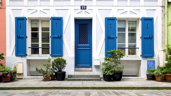 Hermosos Edificios Coloridos Ubicados Calle Rue Cremieux París Francia — Foto de Stock