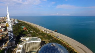 Batum şehir mimarisini seafront, yaz aylarında resort, tatil turizm