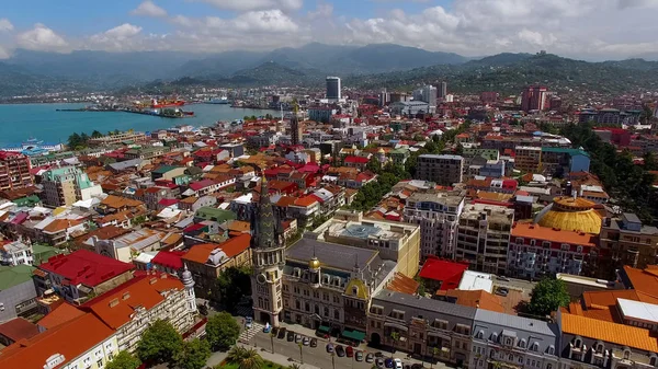 Batum Lüks Emlak Georgia Resort Şehirdeki Binaların Çatıları — Stok fotoğraf