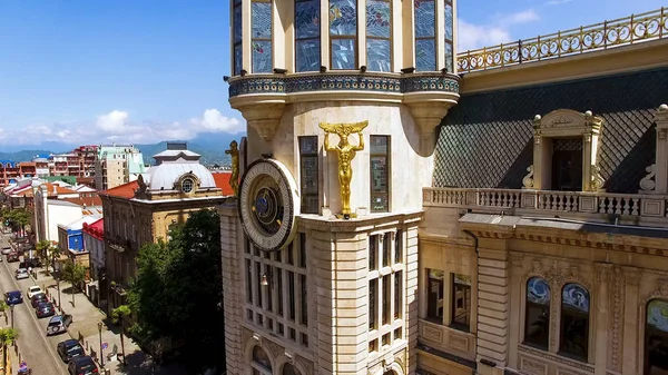 Architektonické Detaily Astronomické Věže Batumi Gruzie Přitažlivost — Stock fotografie