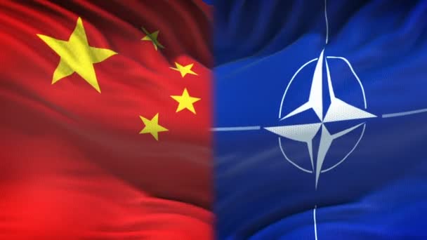 Brussel België Circa Juni 2018 China Navo Conflict Crisis Van — Stockvideo