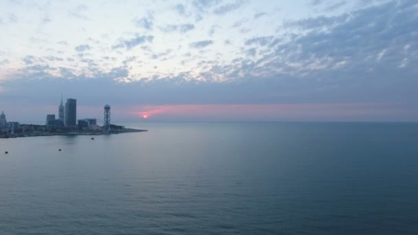 Hermosa Ciudad Batumi Situado Costa Del Mar Negro Viajes Georgia — Vídeo de stock