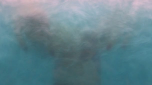 Zdjęcie Wyłania Się Mgły Koncepcja Wspomnienia Utrata Członka Rodziny Trzymając — Wideo stockowe
