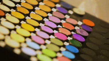 Erkek Güzellik Fuarı, makyaj ürünleri, Sima göz farı paletinde test