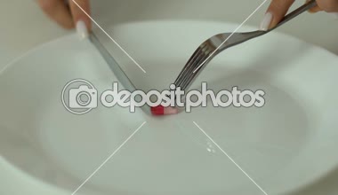 Kişi kesme hap plaka, kilo kaybı veya sindirim, bağımlılığı için ilaç