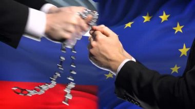 Rusya Eropean Birliği, zincirleme silah, çatışma siyasi veya ekonomik yaptırımlar