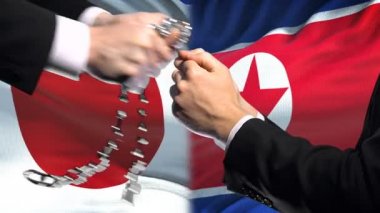 Japonya yaptırımlar Kuzey Kore, zincirleme kollar, siyasi veya ekonomik çatışma