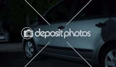 Erkek haydut gölge yürüyüş gece Park, Anti-Uçak kaçırılma sistemi, kentsel suç