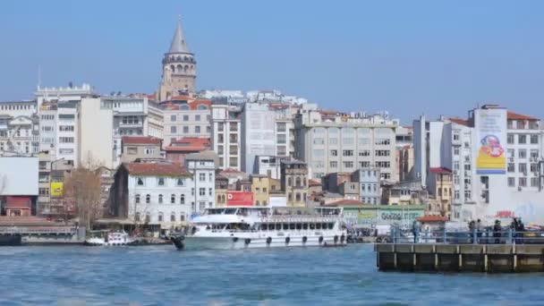 Istanbul Törökország Május 2018 Körül Városnézés Városban Galata Torony Isztambulban — Stock videók