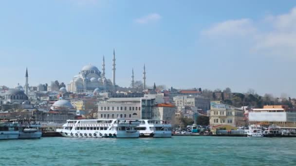 Stambuł Turcja Błękitnego Meczetu Świątyni Hagia Sofia Zabytki Zwiedzanie Miejsc — Wideo stockowe