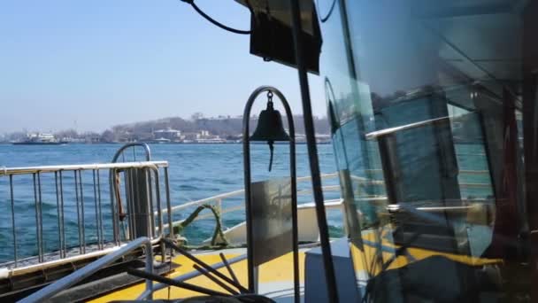 Çan Yelkenli Tekne Deniz Yolculuk Macera Güzel Deniz Manzarası Taşıma — Stok video