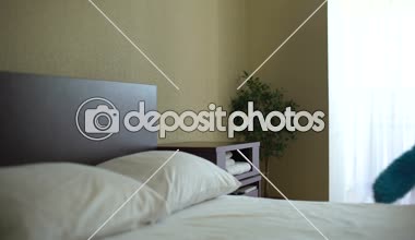 İyi görünümlü hizmetçi toz yatak mobilya, yüksek kaliteli Oda temizleme silme