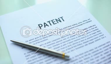 Bekleyen, mühür resmi kağıt üzerinde telif hakkı kanunu damgalama el patent belgesi