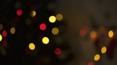 Noel ışıkları, köpüklü rahat sihirli atmosfer yaratan tatil dekorasyon