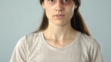 Word'ün posteri kadınlara, sorun farkındalık şiddet kadın elinde durdurma