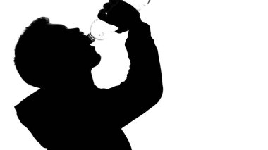 Adam atlet gölge içme suyu şişesi, sağlıklı yaşam, su dengesi