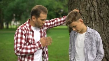 Baba oğlu kötü davranış, eğitim sürecini, babalar ve çocuklar için azar