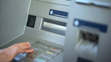 Kadın banka müşteri çek hesabı bakiyesi Atm hulul parola, finans, Tarih
