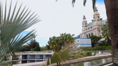 Ünlü Casino de Monte-Carlo Monaco, eğlence kompleksi, cephe görünümü