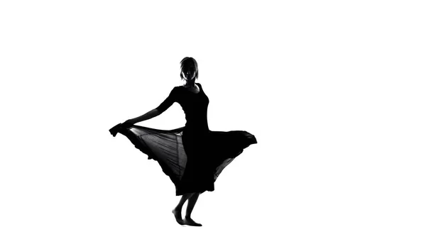 Mujer Joven Inspirada Baile Disfraces Libertad Feminidad Flamenco Sensual — Foto de Stock