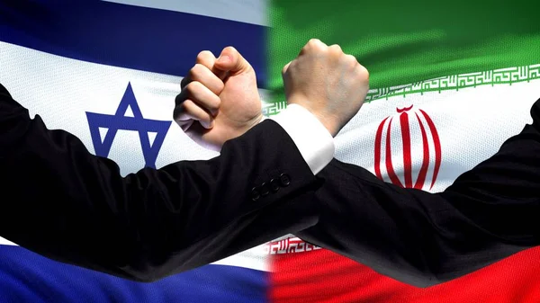 Konfrontation Zwischen Israel Und Dem Iran Uneinigkeit Zwischen Den Ländern — Stockfoto