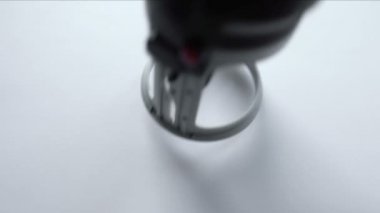 Onaylanmış mühür erişim izni boş kağıt arka planda, kredi karar, damgalı