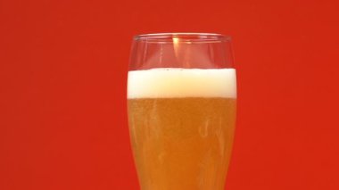 Yaz yenileme bardak soğuk ışık bira köpük, zanaat içki, yakın çekim