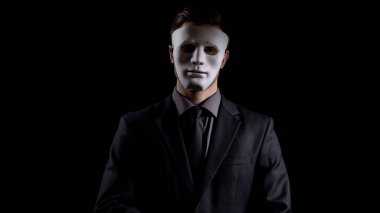 Anonim maskesi seyir kamera, yolsuzluk düzenleri, dolandırıcılık işadamı