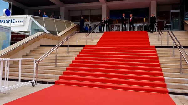 Roter Teppich Der Nähe Des Eingangs Zum Konservenfest Promi Event — Stockfoto