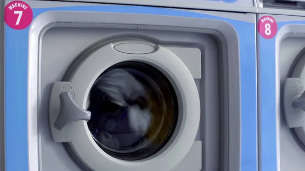 Rengjøring Vaskemaskiner Til Industriell Bruk Vaskerom Husholdningsapparater – stockfoto