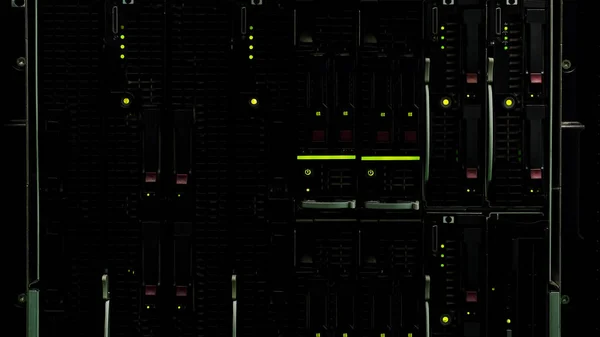 Database Serveropslag Met Lichten Technologische Innovatie Web Hosting — Stockfoto