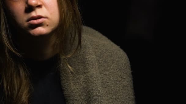 Sac Main Femme Avec Substance Blanche Trafic Drogue Contrebande — Video