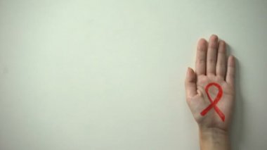 AIDS yazıt durdurmak, kırmızı kurdele, farkındalık ve Önleme kampanya ile teslim