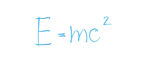 Mass Energy Equivalence Formula Written Glass Laws Classical Physics — Stock Photo, Image
