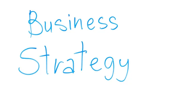 Frase Estrategia Comercial Escrita Vidrio Planificación Empresa Servicios Consultoría —  Fotos de Stock