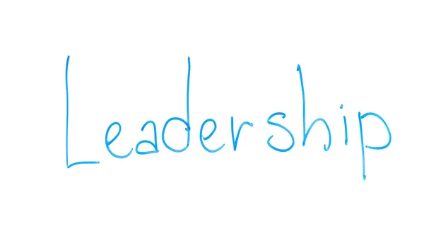 Przywództwa Słowa Napisane Szkło Umiejętności Organizacyjne Energii Inspiracji — Zdjęcie stockowe
