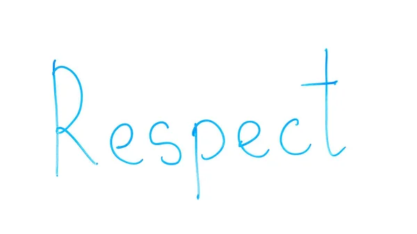 Respect Word Written Glass Humiliation Business Ethics Racism Feminism — Stock Photo, Image