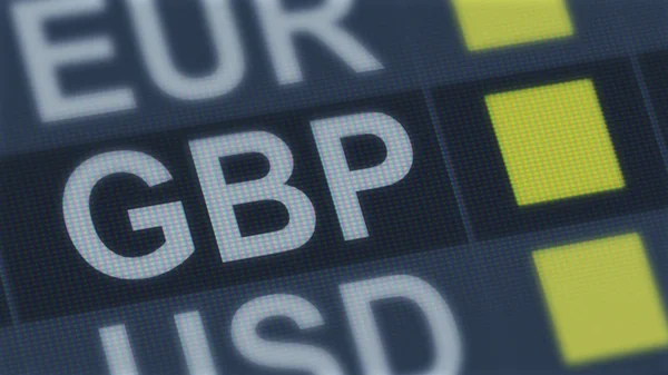 British Pound Unchanged World Exchange Market Currency Rate Fluctuating — Stock Photo, Image