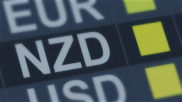 Nova Zelândia Dólar Inalterado Mercado Câmbio Mundial Taxa Câmbio Flutuante — Fotografia de Stock