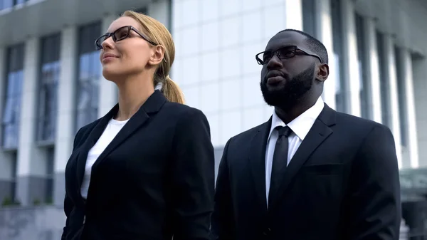 Politicians Looking Bright Future Election Company Female Candidate — Stock Photo, Image