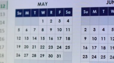 Takvim günü kırmızı, Toplantı veya tatil, online planlayıcısı hatırlatma işaretli