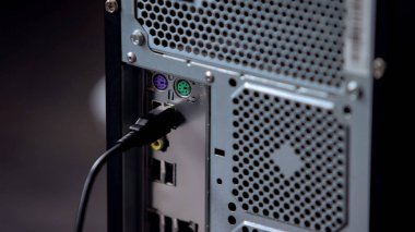 Klavye veya fare kablosu PC'ye, modern kişisel bilgisayar teknoloji bağlı