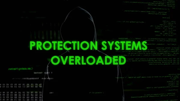 保护系统超载 Ddos 攻击政府和私人网站 — 图库照片