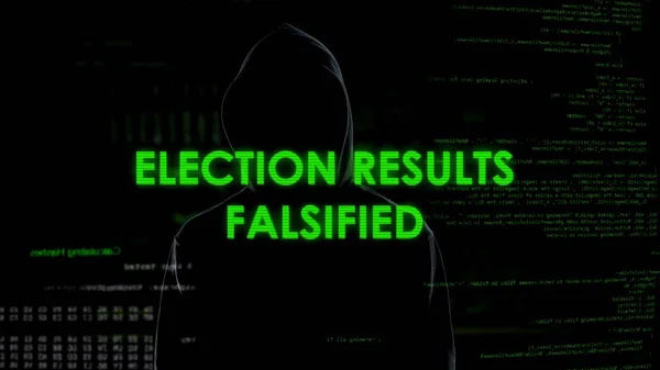 Hombre Secreto Falsificó Resultados Elecciones Electrónicas Política Seguridad Del Estado — Foto de Stock