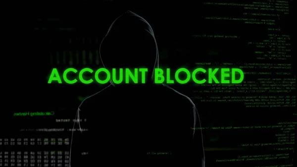 Cyber Genie Blokkeren Klanten Bankrekening Bedreiging Voor Financiële Veiligheid — Stockfoto
