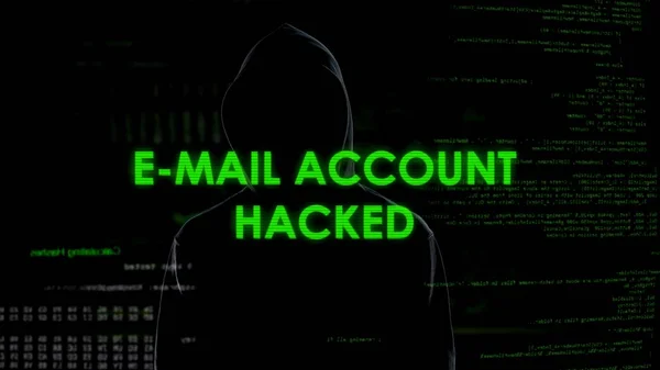 Inkognito Spion Hacken Von Mail Konten Cyberangriff Auf Die Privatsphäre — Stockfoto