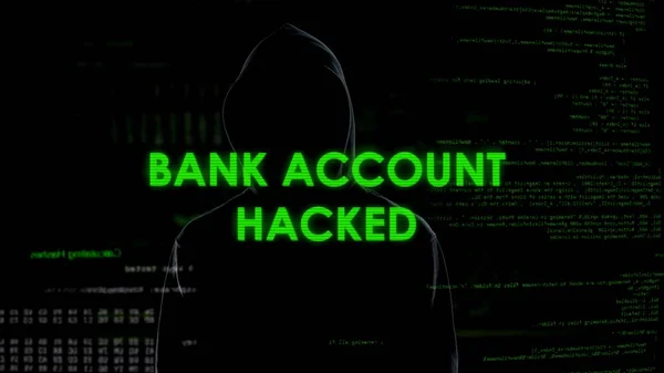 Κακό Ιδιοφυΐα Άνθρωπος Hacked Τραπεζικό Λογαριασμό Μεταφέρετε Παράνομων Κεφαλαίων Ξέπλυμα — Φωτογραφία Αρχείου