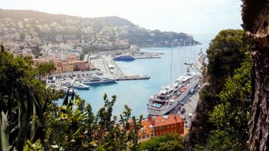 Güzel liman, gezi yeri Fransa, su taşıma, cruise boş zaman, marina