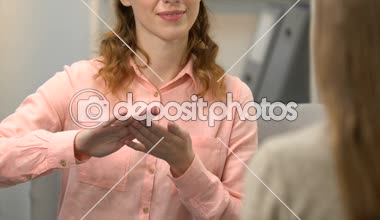 İmzalamadan kadın arkadaş, Bayan çok asl içinde cevap için memnun oldum