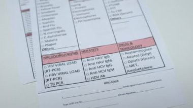 Hepatit D, Doktor hastalık boş, laboratuvarda kontrol Tüpte kan örneği gösterilen